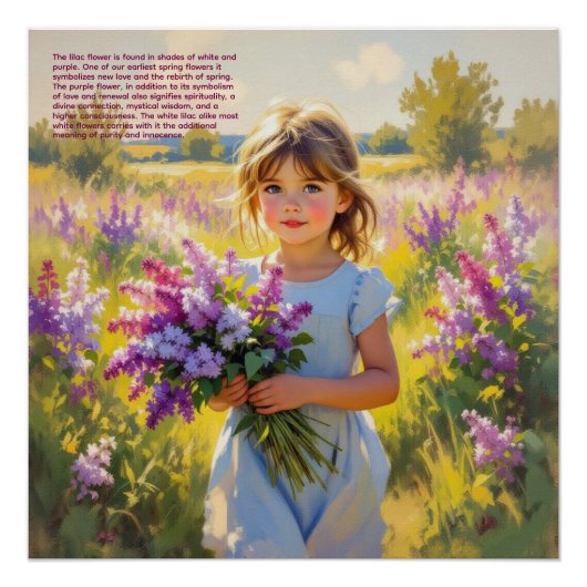 Flieder-Symbolik Poster (Vorderseite)