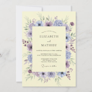 Flieder Traum Botanische Hochzeit Einladung