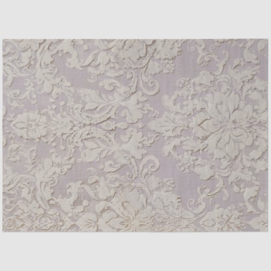 Flieder-Träumerei III Damast-Muster-Kachel Seidenpapier (Vorderseite)