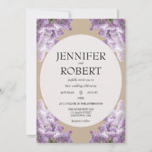 Flieder- und Beige-Hochzeit