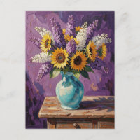 Flieder und Sonnenblumen | Botanisches Design