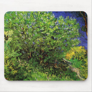 Flieder von Vincent van Gogh, Vintage Gartenblumen Mousepad