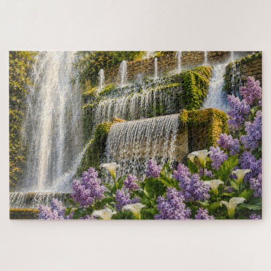 Flieder Wasserfall Puzzle (Horizontal)
