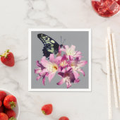 Fliederblumen und Schmetterling Papier Servietten (Beispiel)