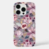 Fliederblumenmuster Case-Mate iPhone hülle (Rückseite)