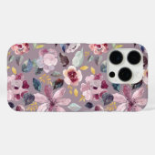 Fliederblumenmuster Case-Mate iPhone hülle (Rückseite (Horizontal))