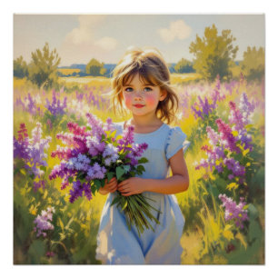 Fliederblüte Poster