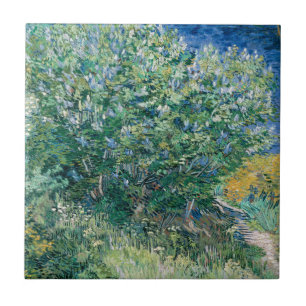 Fliederbusch (Fliedern) durch Vincent van Gogh Fliese