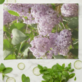 Fliederbusch schöne violette Frühlingsblumen Geschirrtuch (Gefaltet)