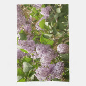 Fliederbusch schöne violette Frühlingsblumen Geschirrtuch (Vertikal)