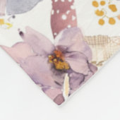Fliederfarbene Gelbe Patchwork-Quiltdecke im Gingh Fleecedecke (Ecke)