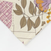 Fliederfarbene Gelbe Patchwork-Quiltdecke im Landh Fleecedecke (Ecke)