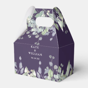 Fliedergrün Floral Lila Hochzeit Geschenkschachtel