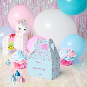 Fliederknospen rosa Happy Birthday Party Geschenkb Geschenkschachtel