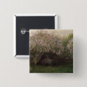 Fliedern Claude Monets |, graues Wetter, 1872 Button (Vorne & Hinten)