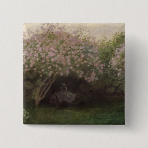 Fliedern Claude Monets  , graues Wetter, 1872 Button