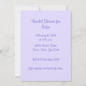 Fliedern in einem Glas durch Manet Brautparty Einladung (Rückseite)