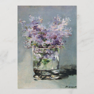 Fliedern in einem Glas durch Manet Brautparty Einladung