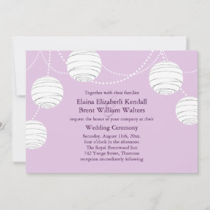 Fliederparty-Laternen Hochzeitseinladung Einladung