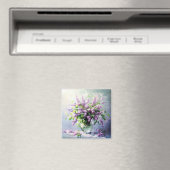 Fliederstrauß in Lavendelblüten Magnet (In Situ (Geschirrspüler))
