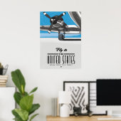 Flieg die Alpen Poster (Heimbüro)