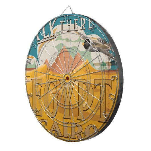 Flieg dorthin - Ägypten Dartscheibe (Vorderseite rechts)