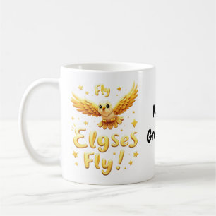 Flieg Elgses Flieg Inspirierendes Adler-Kunstwerk Kaffeetasse