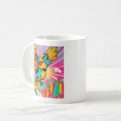 Flieg hoch: Ein Farbenrausch! Kaffeetasse (Vorderseite Links)