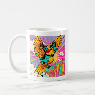 Flieg hoch: Ein Farbenrausch! Kaffeetasse