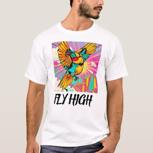 Flieg hoch: Ein Farbenrausch! T-Shirt (Vorderseite)