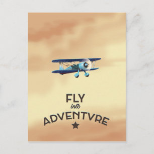 Flieg in das Abenteuer Postkarte