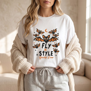 Flieg in Stil mit der gruseligen Spooky Crew, süße T-Shirt