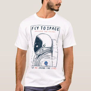 Flieg ins All - Astronauten-Explorationsdesign T-Shirt
