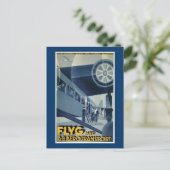 Flieg Mit A-B Aerotransport Postkarte (Stehend Vorderseite)