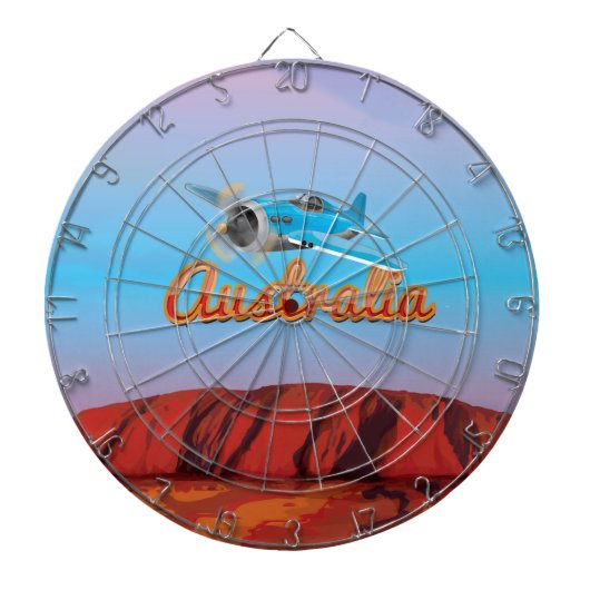 Flieg nach Australien Dartscheibe (vorne)