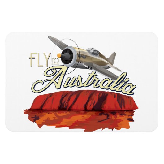Flieg nach Australien Magnet (Horizontal)