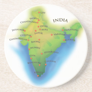 Flieg nach Indien Getränkeuntersetzer