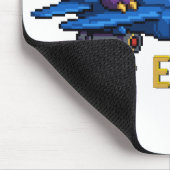 Flieg oder ausgestorben Pixelkunst Dinosaurier Pil Mousepad (Ecke)