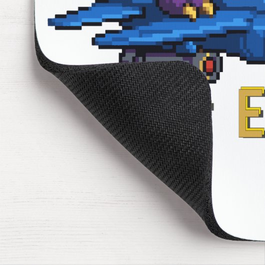 Flieg oder ausgestorben Pixelkunst Dinosaurier Pil Mousepad (Ecke)