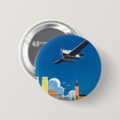 Flieg über Stockholm Button (Vorne & Hinten)