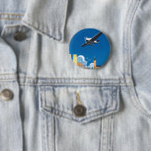 Flieg über Stockholm Button (Beispiel)