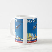 Flieg Über Stockholm Kaffeetasse (Vorderseite Links)