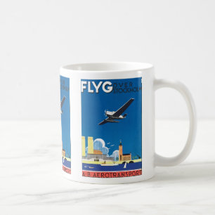 Flieg Über Stockholm Kaffeetasse