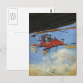 Flieg weg postkarte (Vorne/Hinten)