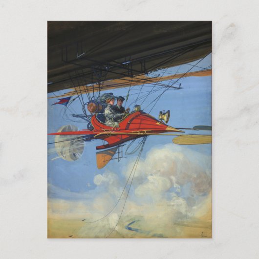 Flieg weg postkarte (Vorderseite)