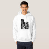 Fliege, Abbruch, Reparatur, Wiederholung Hoodie (Vorne ganz)