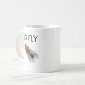 Fliege Drosophila-Tasse Kaffeetasse (Vorderseite Links)