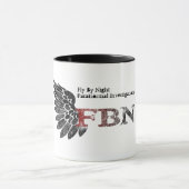 Fliege durch Nachtwecker-Tasse Tasse (Zentrum)