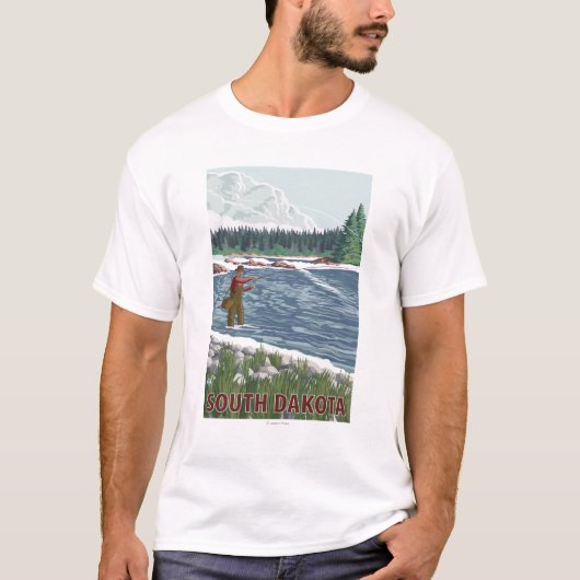 Fliege FishermanSouth Dakota T-Shirt (Vorderseite)
