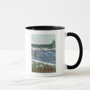 Fliege FishermanUtah Tasse